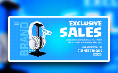 Premium Gadgets Advertisement banner psd design