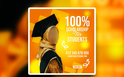 Projekt psd Placu reklam edukacyjnych Premium Schoolarship