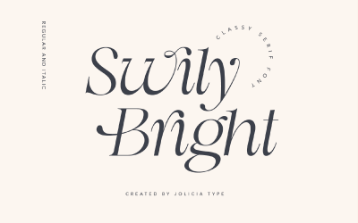Swily Bright | Elegant typsnitt