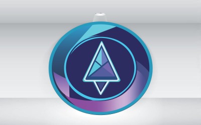 Vector de plantilla de logotipo futurista Ai GPS