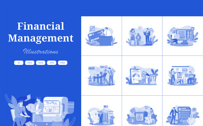 M724_Illustrationspaket zum Finanzmanagement