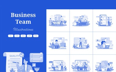 M726_ Business Team Illustration Pack