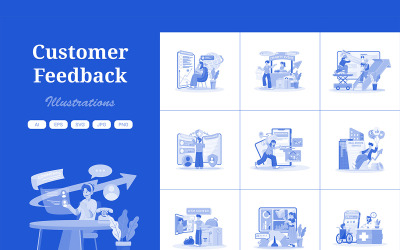M730_Kundfeedback Illustration Pack
