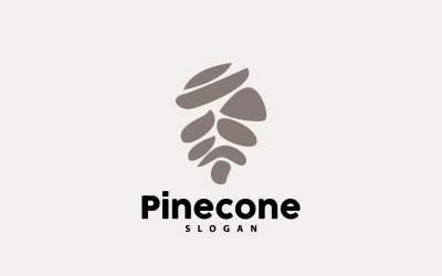 Pinecone Logo Simple Design Pine TreeV3