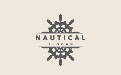 Ship Logo Nautical Maritime Vector SimpleV2