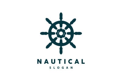 Ship Logo Nautical Maritime Vector SimpleV3