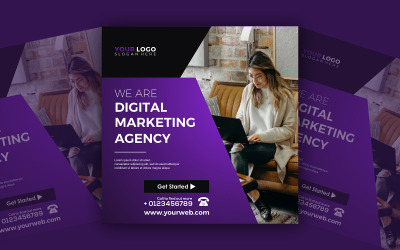 Sjabloon voor sociale media voor digitaal marketingbureau