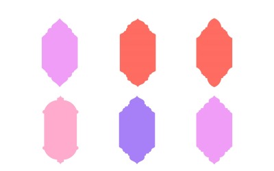 Islamic Vertical Frame Design Glyph Set 6 - 5