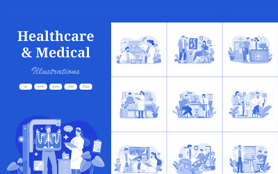 M701_ Healthcare &amp;amp; Medical Illustration Pack