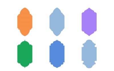 Islamic Vertical Frame Design Glyph Set 6 - 29