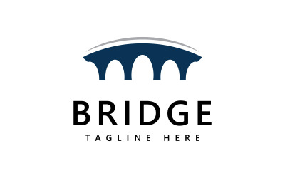 Bridge logotyp ikon designmall V1