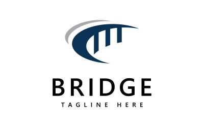 Bridge logotyp ikon designmall V2