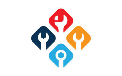 Herramienta Vector logo icono diseño ilustración V9