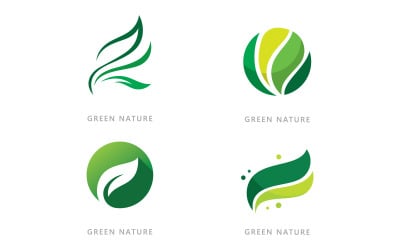 Nature symbol organic logo concept V9
