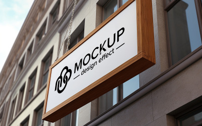Box billboard mockup psd template
