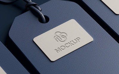 Luxury debossed effect logo mockup psd