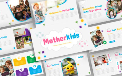 Motherkids – Plantilla de PowerPoint sobre educación