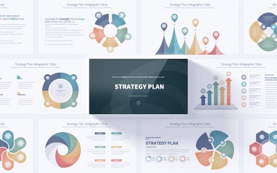 Plantilla de presentación de PowerPoint del plan estratégico