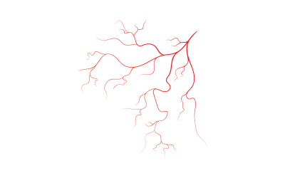 Ilustración de diseño de icono de símbolo de vector de vena humana V2