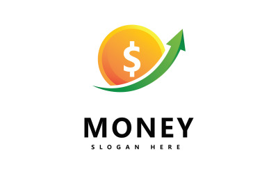 Ilustración de vector de iconos de dinero. ilustración abstracta de moneda dólar y vector de icono V1