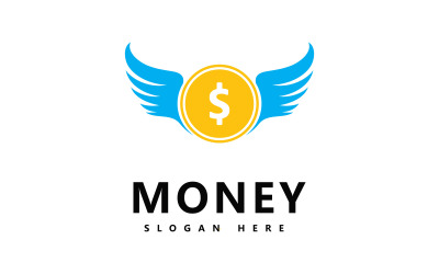 Ilustración de vector de iconos de dinero. ilustración abstracta de moneda dólar y vector de icono V6