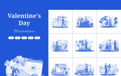 M660_ Pacchetto illustrazioni di San Valentino 1