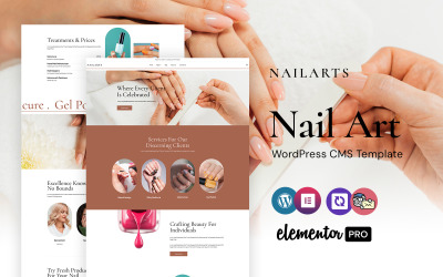 Nailart - Tema WordPress Elementor per smalto e rimozione unghie