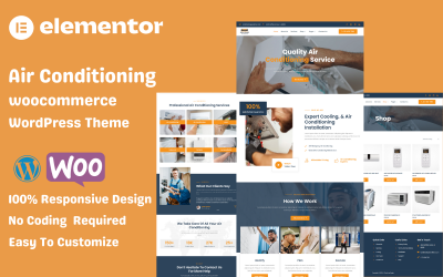 Téma WordPress WooCommerce klimatizace