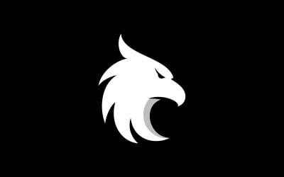 Eagle Logo icon Design  falcon head vector V3