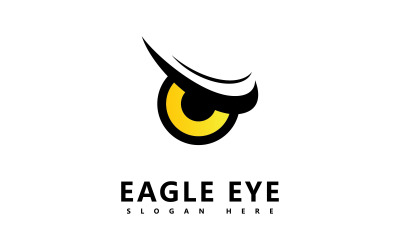 Eagle predator eye falk fågel logotyp logotyper företag V4
