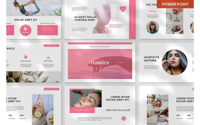 Hamira Spa &amp;amp; Wellness PowerPoint Sunum Şablonları