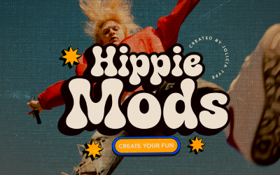 Hippie Mods - шрифт Groovy