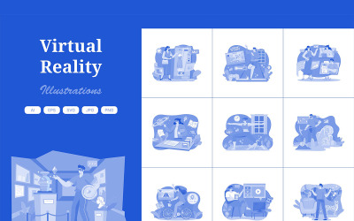 M644_ Virtual Reality Illustrationspaket 1