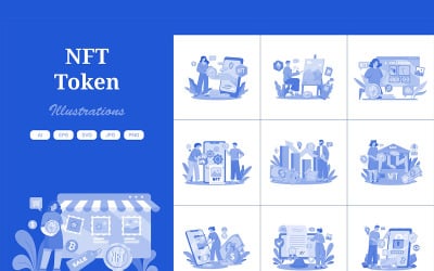 M646_ NFT Token Illustration Pack 1