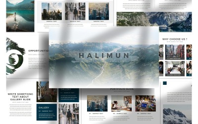 Modelos de apresentação do PowerPoint Halimun