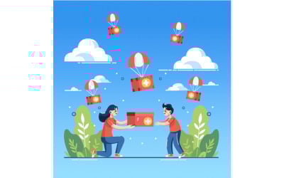 Nationale Vrijwilligersweek Achtergrondillustratie