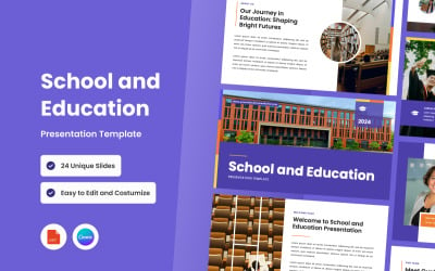 School and Education Presentation Template Powerpoint
