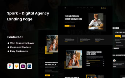 Spark - página inicial da agência digital