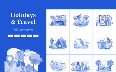 M589_ Holidays Illustration Pack 1