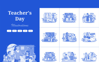 M602_ Teacher's Day Illustration Pack 1