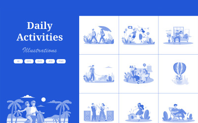 M621_ Daily Activities Illustration Pack 3