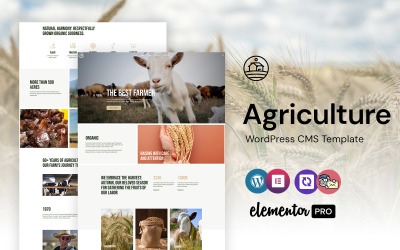 Agrior - Jordbruk och lantbruk WordPress Elementor-tema