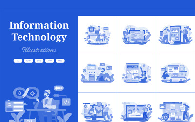 M562_ Pack d&amp;#39;illustrations sur les technologies de l&amp;#39;information 2