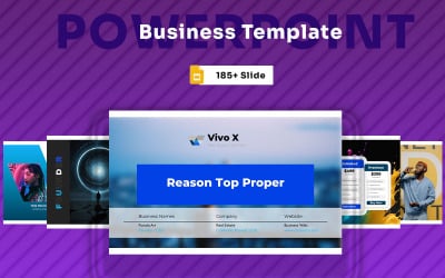 Модний синій шаблон бізнес-плану Gs