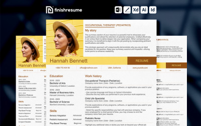 Occupational Therapist Resume Template | Finish Resume | FREE