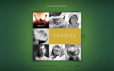 Child Charity webbplats mall