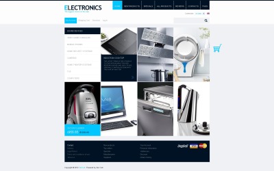 Moderne elektronica ZenCart-sjabloon