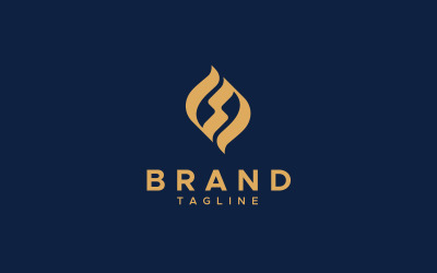Abstrakte, moderne, minimalistische Logo-Designvorlage