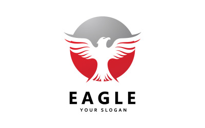 Eagle Bird logó sablon vektor ikon V4