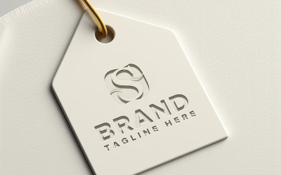 Etiketten-Tag Luxusmarke Mockup PSD